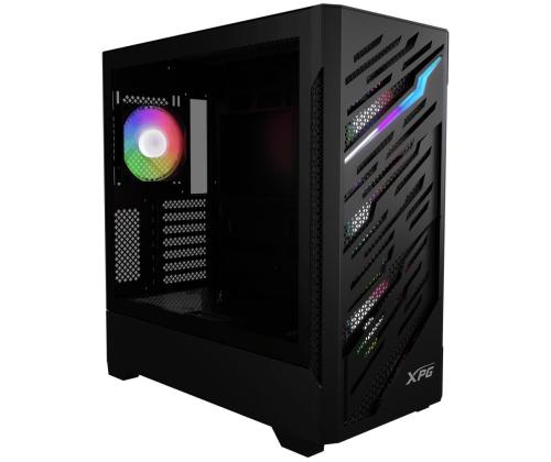 Kotelo ADATA STARKER AIR BTF MidiTower ATX EATX MicroATX MiniITX Väri Musta STARKERAIRBTFMTA-BKCWWWW
