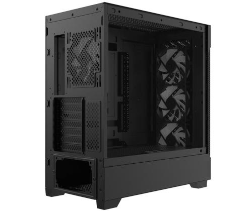 Kotelo ADATA STARKER AIR BTF MidiTower ATX EATX MicroATX MiniITX Väri Musta STARKERAIRBTFMTA-BKCWWWW
