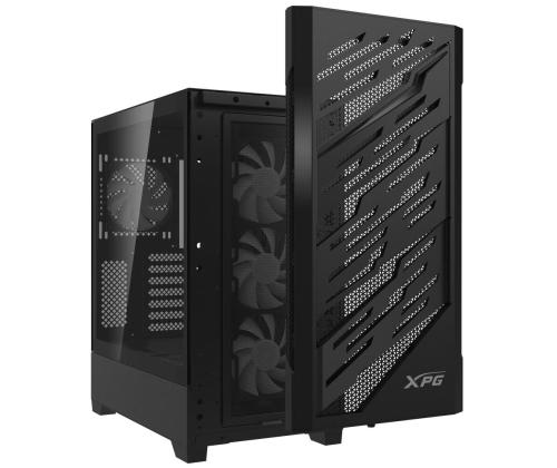 Kotelo ADATA STARKER AIR BTF MidiTower ATX EATX MicroATX MiniITX Väri Musta STARKERAIRBTFMTA-BKCWWWW