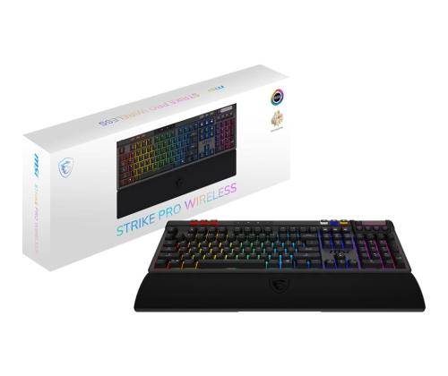 NÄPPÄIMISTÖ GAMING BLACK US/STRIKE PRO W SILENT US MSI MSI