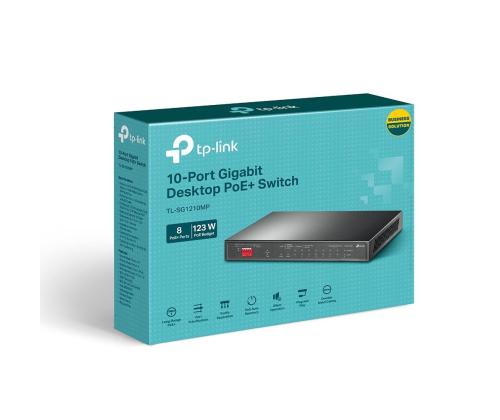 Kytkin TP-LINK 1xSFP PoE+ portit 8 TL-SG121210MP