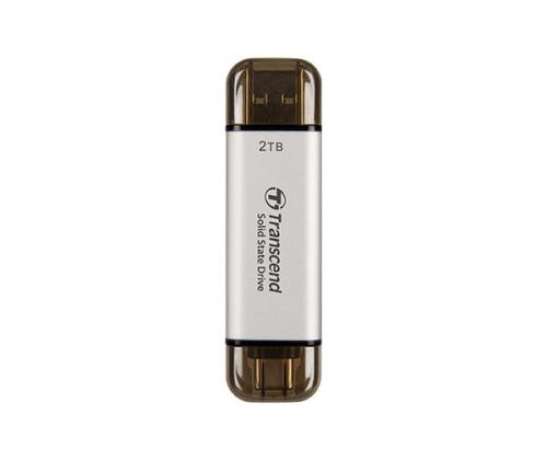 Ulkoinen kiintolevy SSD TRANSCEND ESD310 2TB USB-C USB 3D NAND Kirjoitusnopeus 950 Mt/s Lukunopeus 1050...