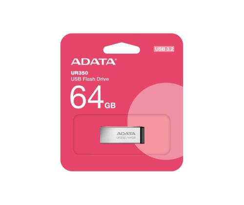 MUISTITIKKU FLASH USB3.2 64GB/MUSTA UR350-64G-RSR/BK ADATA