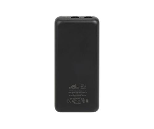 VIRTAPANKKI USB 20000MAH/VA1075 RIVACASE