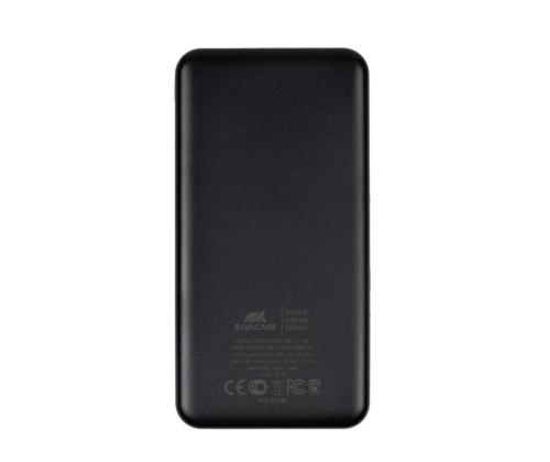Ladattava akkupankki USB 10000MAH/VA2532 MUSTA RIVACASE RIVACASE musta