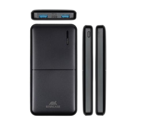 Ladattava akkupankki USB 10000MAH/VA2532 MUSTA RIVACASE RIVACASE musta