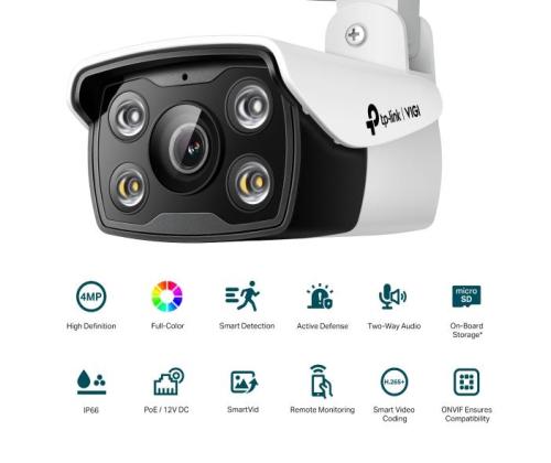 NETCAMERA BULLET H.264 4MP/VIGI C340(4MM) TP-LINK
