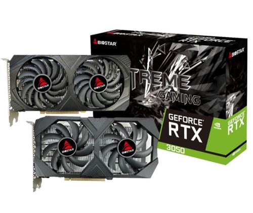 Näytönohjain BIOSTAR NVIDIA GeForce RTX 3050 NVIDIA GeForce RTX 3050 6 GB GDDR6 PCIE 4.0 16x GPU 1042 MHz Dual Slot...
