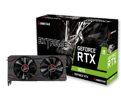Näytönohjain BIOSTAR NVIDIA GeForce RTX 3070 NVIDIA GeForce RTX 3070 8 GB GDDR6 256 bit PCIE 4.0 16x GPU 1500 MHz Dual...
