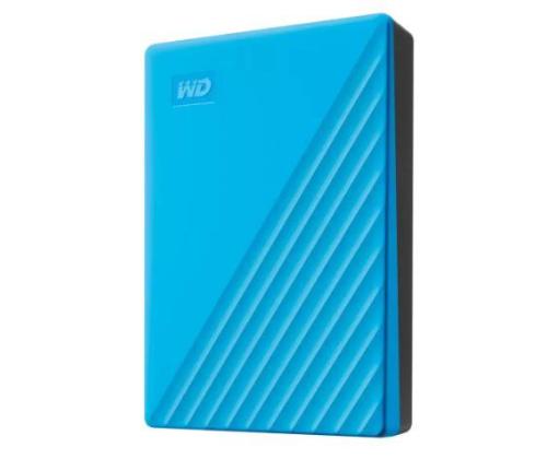 Ulkoinen kiintolevy WESTERN DIGITAL My Passport 6TB USB 2.0 USB 3.2 Sky Blue WDBR9S0060BBL-WESN