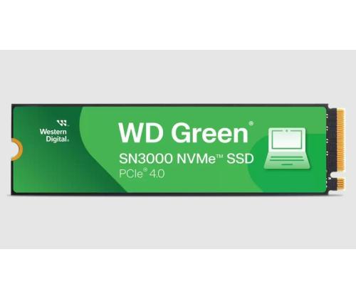 SSD WESTERN DIGITAL WESTERN DIGITAL Green 2TB M.2 PCIe Gen4 NVMe Kirjoitusnopeus 4200 Mt/s Lukunopeus 5000...
