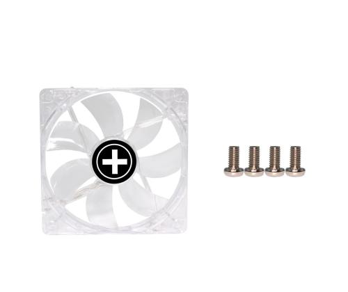 CASE FAN 120MM TRANSP 3PIN+4P/PUNAINEN 12V XF046 XILENCE