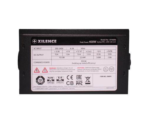 Virtalähde XILENCE 400 wattia PFC aktiivinen XN041
