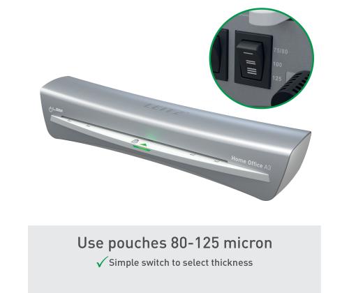 Laminointikone A4 Leitz iLAM Home Office A3 Grey