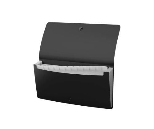 Lõõtsmapp trukiga ERICH KRAUSE C65 12-osaline must