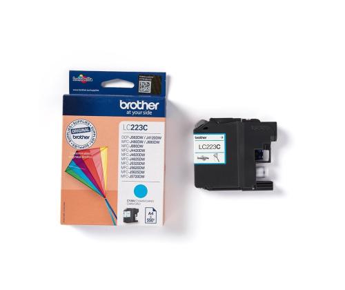 BROTHER LC223C muste syaani 550 sivua