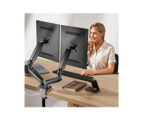 TECHLY Double Monitor -pöytäteline 17-32 tuumaa