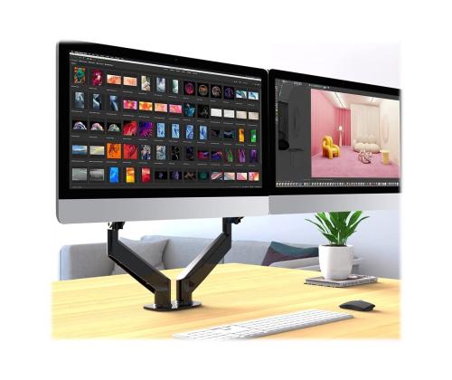 TECHLY Double Monitor -pöytäteline 17-32 tuumaa