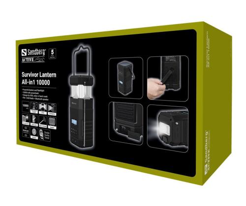 SANDBERG Survivor lyhty All-in1 10000