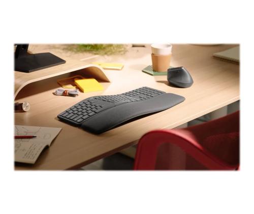 LOGI Ergo K860 -näppäimistö – grafiitti (US)