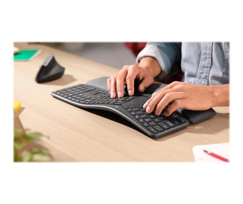 LOGI Ergo K860 -näppäimistö – grafiitti (US)