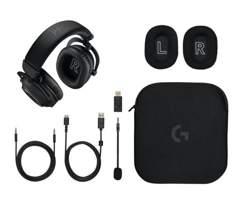 LOGI PRO X 2 LIGHTSPEED Wl Headset MUSTA