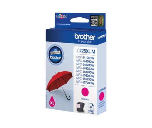 BROTHER LC225XLM mustetta magenta 1200 sivua