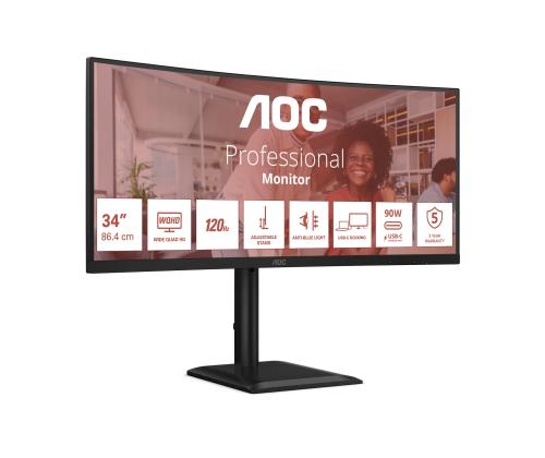 AOC CU34E4CV 34-tuumainen UWQHD VA 120Hz 21:9