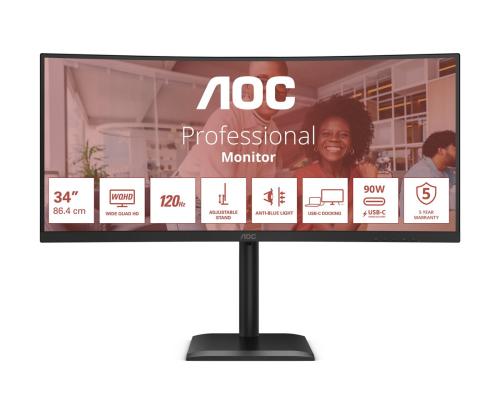 AOC CU34E4CV 34-tuumainen UWQHD VA 120Hz 21:9