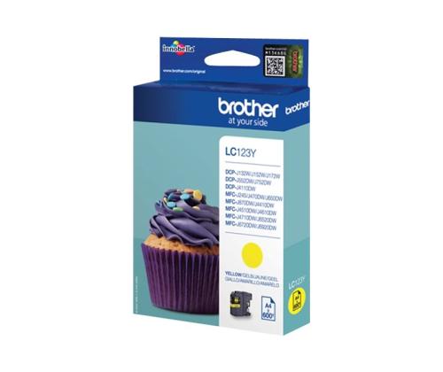 BROTHER LC123Y muste keltainen 600 sivua