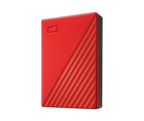 WD My Passport 4TB kannettava kiintolevy Punainen