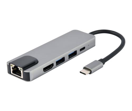 GEMBIRD moniporttinen sovitin USB Type C