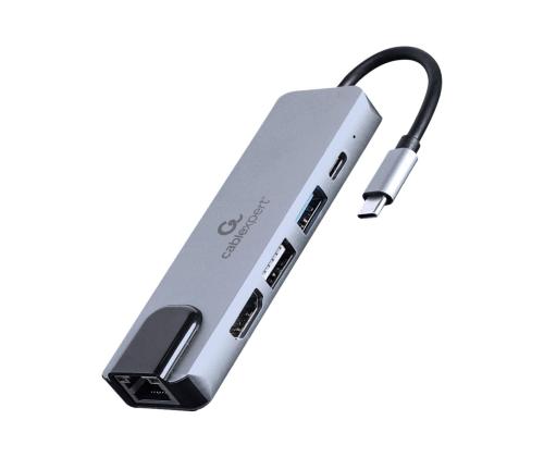 GEMBIRD moniporttinen sovitin USB Type C