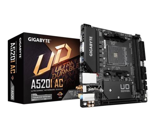 GIGABYTE A520I AC-pistoke AM4 AMD A520