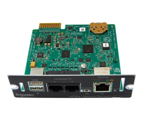 APC UPS NMC, jossa on verkon poiskytkentä ja EM-järjestelmä