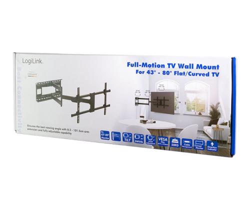LOGILINK BP0138 TV-seinäkiinnike 43-80 tuumaa