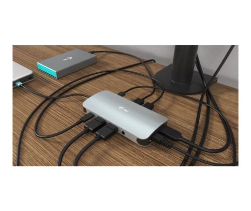 I-TEC USB-C Metal Nano Dock 3x Display+PD