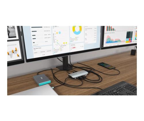 I-TEC USB-C Metal Nano Dock 3x Display+PD