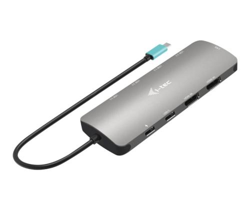 I-TEC USB-C Metal Nano Dock -telakka 2x HDMI + PD