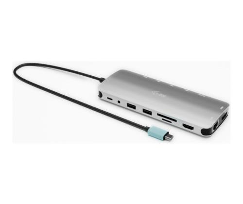 I-TEC USB-C Metal Nano Dock 3xNäyttö+PD