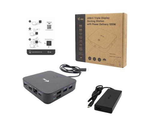 I-TEC USB-C HDMI Dual DP -telakointiasema