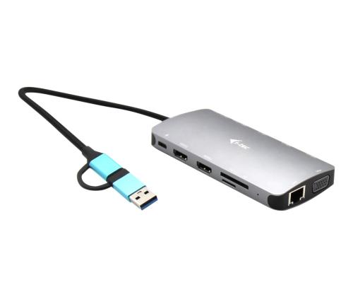 I - TEC USB - C Metal Nano Dock 3x Display+PD