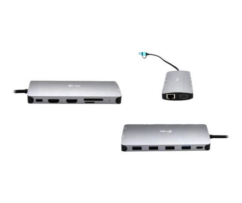 I - TEC USB - C Metal Nano Dock 3x Display+PD