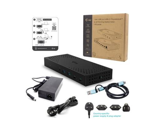 I-TEC USB3.0/USB-C/TB 3x4K Dock G2 PD100