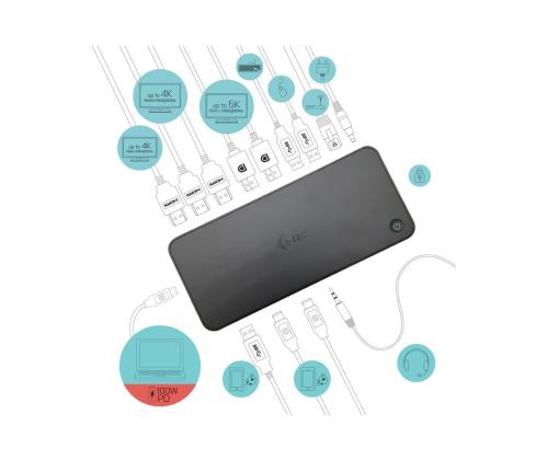 I-TEC USB 3.0/C/TB3 3x 4K Dock PD 70W
