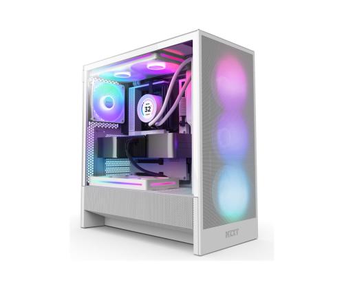 NZXT PC-kotelo H5 Flow RGB 2024 valkoinen