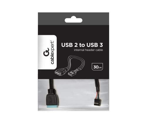GEMBIRD-sovitin USB 3.0 (FP) - USB 2.0 (