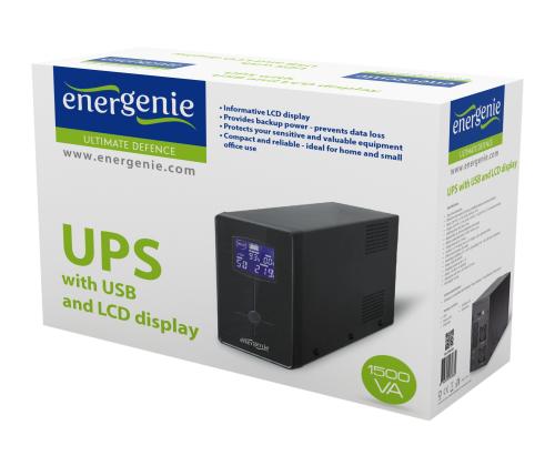 GEMBIRD UPS LCD-näytöllä 1500VA