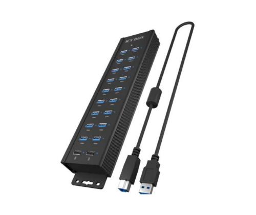 ICY BOX IB-HUB1720-U3 20-in-1 USB-liitäntälaite