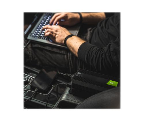 GREEN CELL auton virtalähde 24V 230V: iin